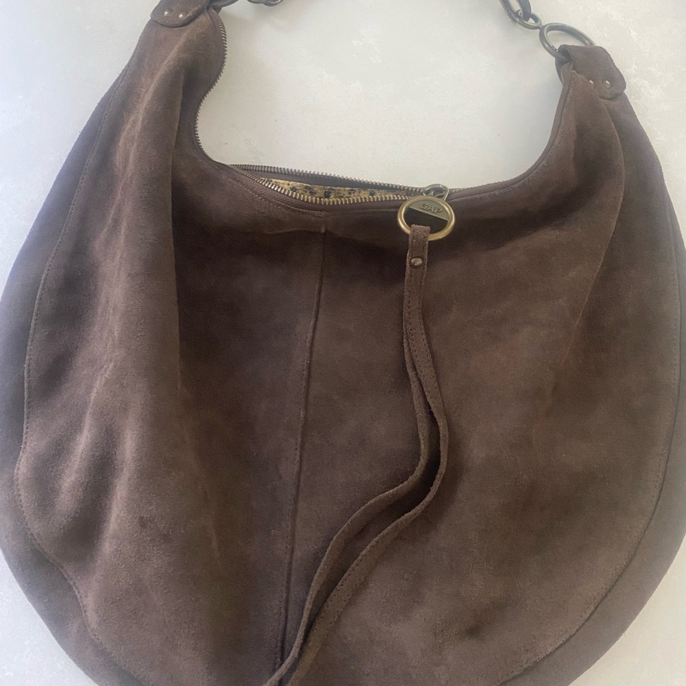GAP Brown Hobo Bag with Relaxed Structure